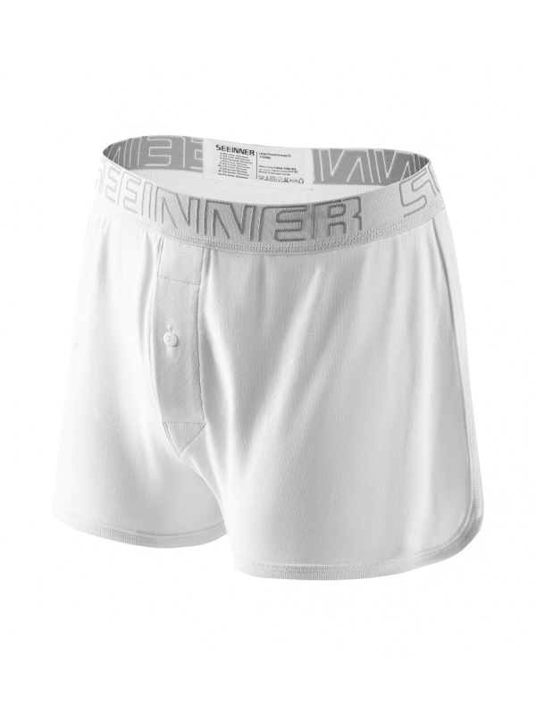 Boxer shorts από 100% βαμβάκι, μακριά γραμμή, μεσαία μέση, ραβδωτή πλέξη, μονόχρωμα, αναπνέουν, για όλες τις εποχές