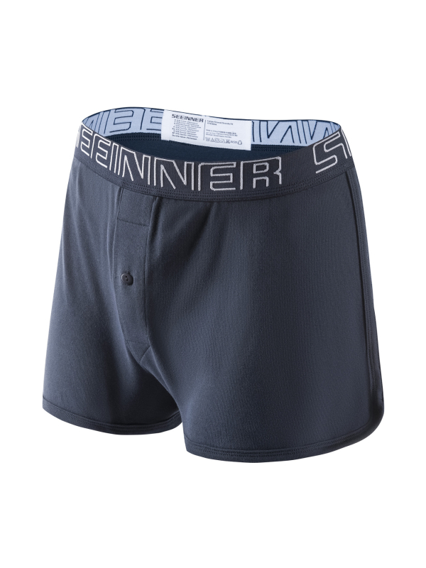 Boxer shorts από 100% βαμβάκι, μακριά γραμμή, μεσαία μέση, ραβδωτή πλέξη, μονόχρωμα, αναπνέουν, για όλες τις εποχές
