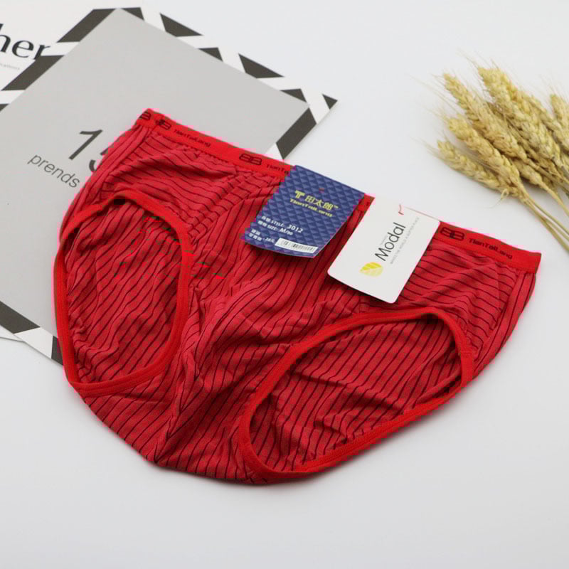 Мъжки брифове, Modal–Вискоза плат, Каре шарка, Средна талия