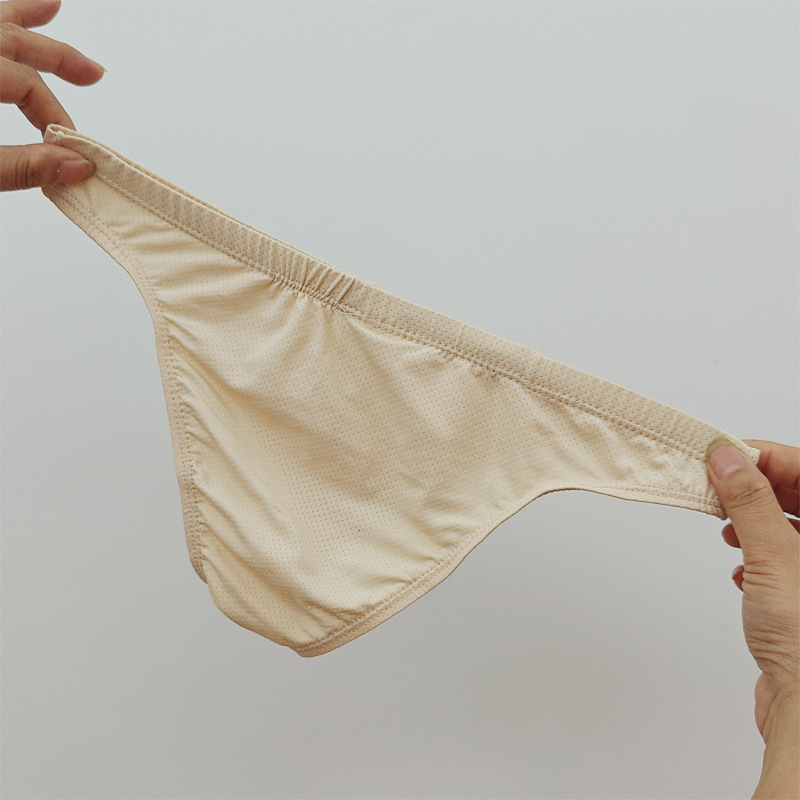 Muške gaćice s niskim strukom i U-konveksnim dizajnom, Ice Silk, prozračne, brzo se suše, glavni materijal 80–90% najlona