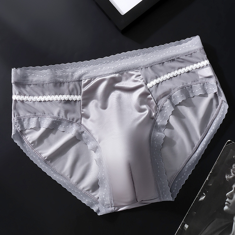 Muške bezšivne gaćice od Ice Silk, prozračan 3D kontur, srednji pojas