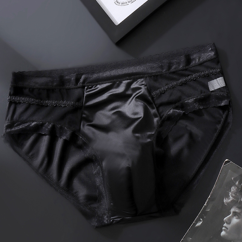 Muške bezšivne gaćice od Ice Silk, prozračan 3D kontur, srednji pojas