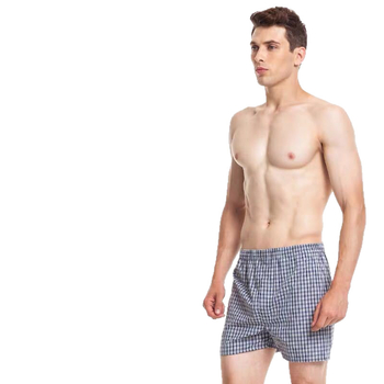 Férfi 100% pamutból készült középmagas derekú, lélegző otthoni nadrág minden évszakhoz