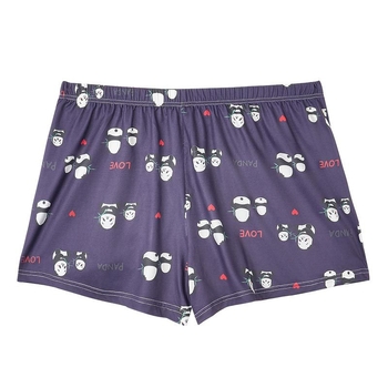 Muške bokserice s Panda printom, srednji pojas, prozračne i elastične, poliester pletene tkanine, glavni materijal 90–95% poliester