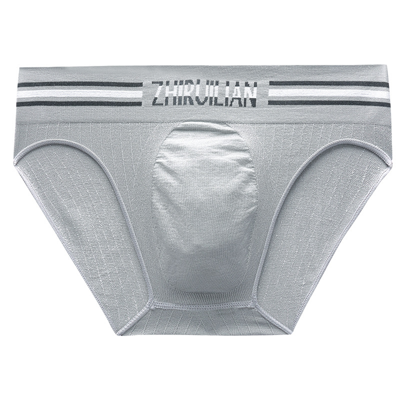Muške bezšivne gaćice od najlona, niski struk, uzorak slovima