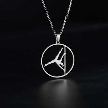 Ogrlica od nehrđajućeg čelika, privjesak od titan čelika, lanac s križnim dizajnom, unisex, jednostavan stil