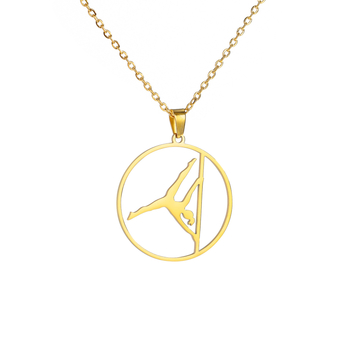 Ogrlica od nehrđajućeg čelika, privjesak od titan čelika, lanac s križnim dizajnom, unisex, jednostavan stil