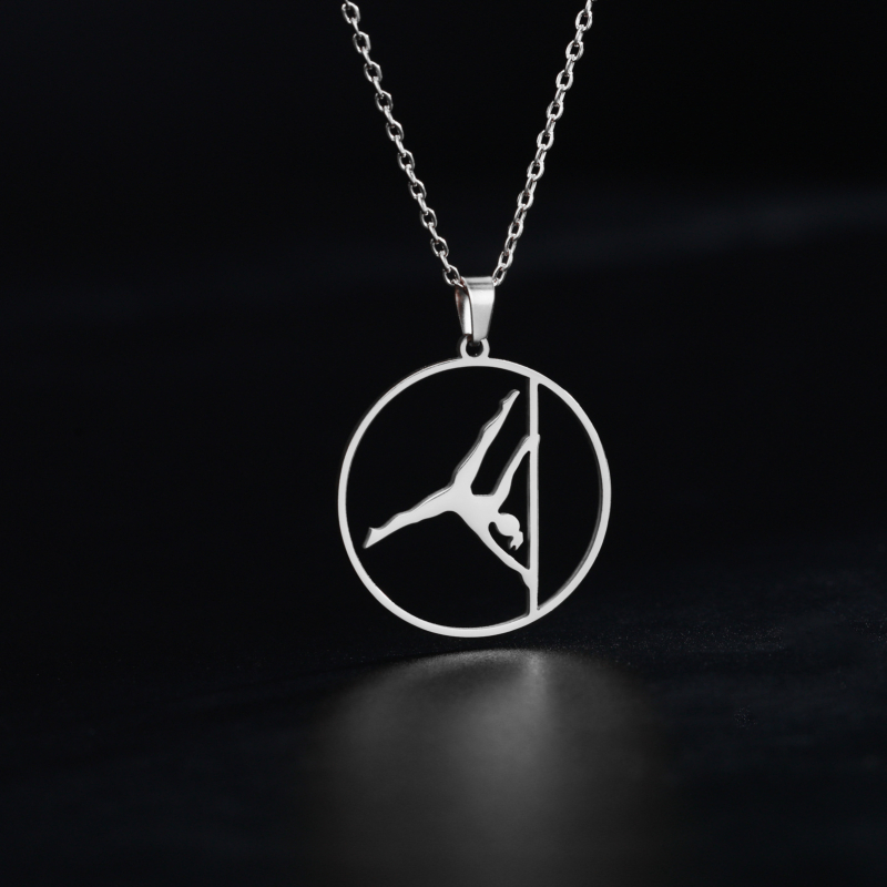 Ogrlica od nehrđajućeg čelika, privjesak od titan čelika, lanac s križnim dizajnom, unisex, jednostavan stil