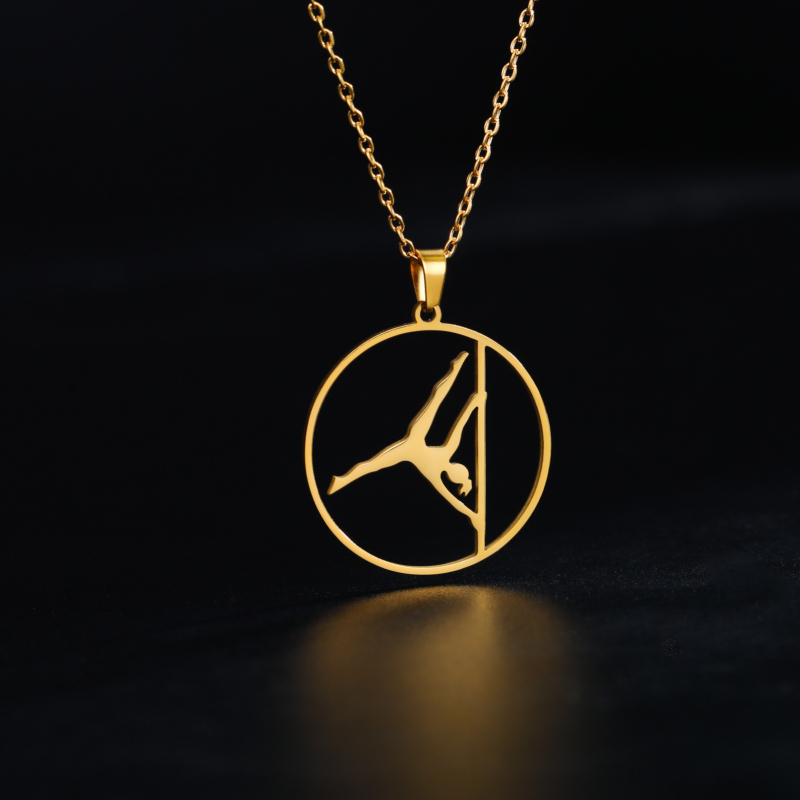 Ogrlica od nehrđajućeg čelika, privjesak od titan čelika, lanac s križnim dizajnom, unisex, jednostavan stil