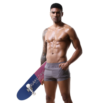 Muške hlače od tkanog materijala s džepovima, prozračne, opuštenog ravnog kroja, niski struk