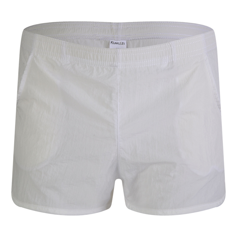 Muške hlače od tkanog materijala s džepovima, prozračne, opuštenog ravnog kroja, niski struk