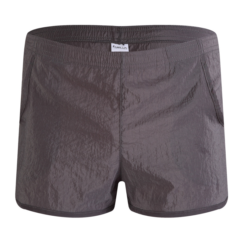 Muške hlače od tkanog materijala s džepovima, prozračne, opuštenog ravnog kroja, niski struk