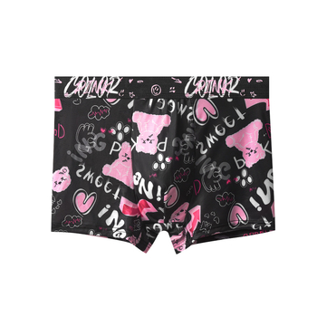 Muške boxerice Ice Silk, grafički uzorak, srednji pojas, prozračne i brzo se suše, sastav 80–90% poliestera, podstava prepona viskoza