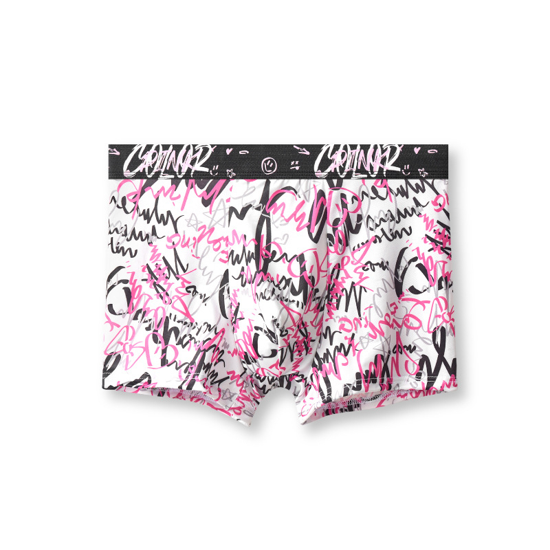 Muške boxerice Ice Silk, grafički uzorak, srednji pojas, prozračne i brzo se suše, sastav 80–90% poliestera, podstava prepona viskoza