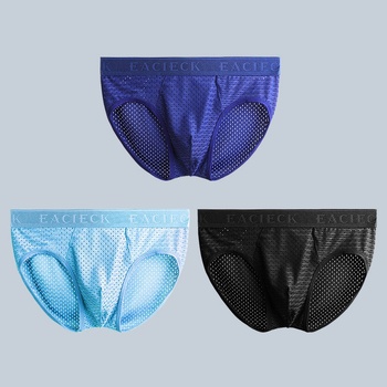 Muške gaćice velikog broja, tanke modal Ice Silk, prozračan mrežasti panel za ljeto