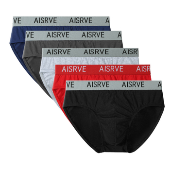 Muške gaćice od pamuka, srednji pojas, prozračne, sportske, jednobojne