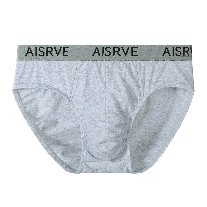 Muške gaćice od pamuka, srednji pojas, prozračne, sportske, jednobojne