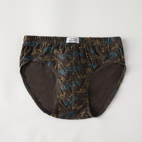 Muške gaćice od pamuka, prozračne, srednje talije, floralni uzorak