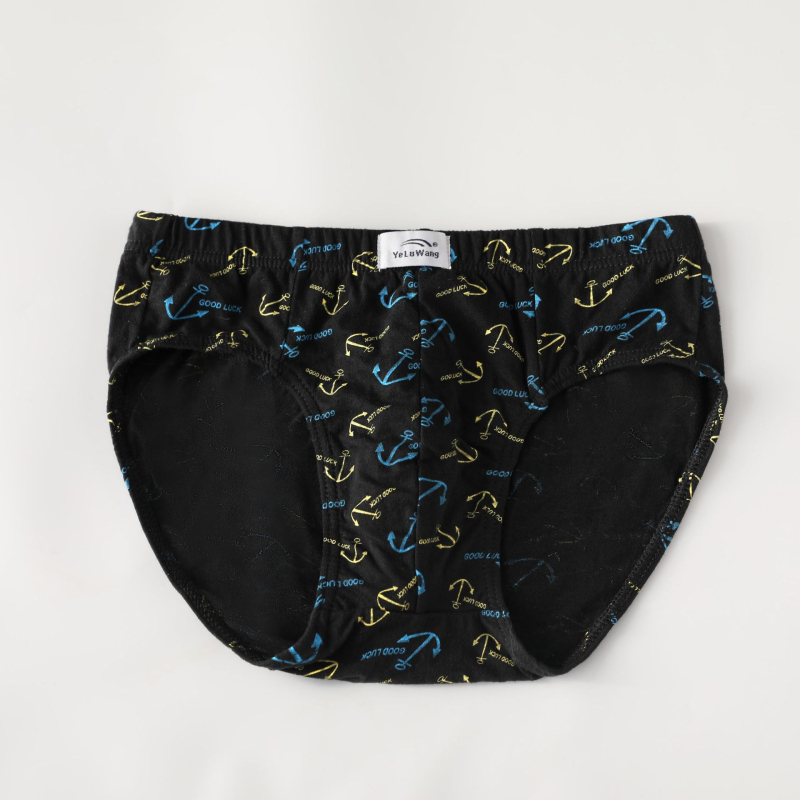 Muške gaćice od pamuka, prozračne, srednje talije, floralni uzorak