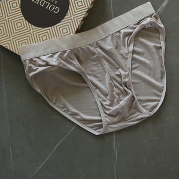 Muške gaćice od Mulberry svil, srednji pojas, prozračne, ravna tkanina