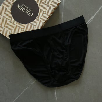 Muške gaćice od Mulberry svil, srednji pojas, prozračne, ravna tkanina