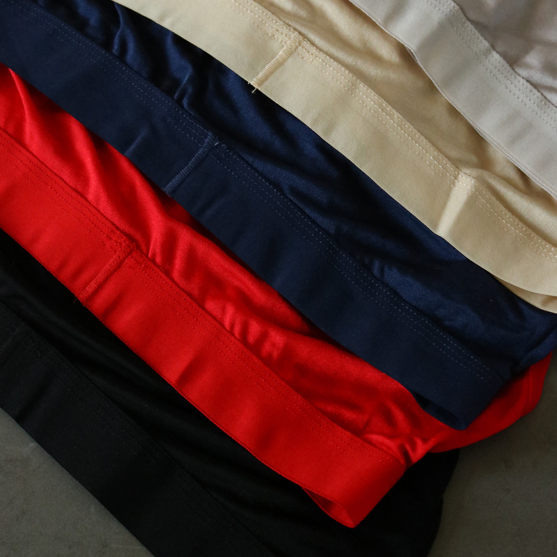 Muške gaćice od Mulberry svil, srednji pojas, prozračne, ravna tkanina