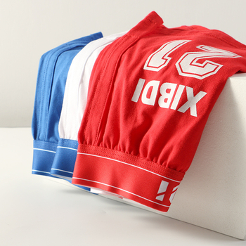 Muške bokserice od 100% pamuka, prozračne, pletene tkanine, srednje visoki pojas, uzorak 45576