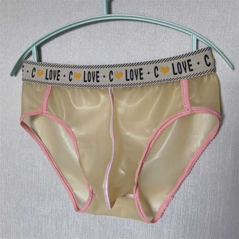 Muške latex gaćice s trokutastim krojem i elastičnim rubom, jednobojne