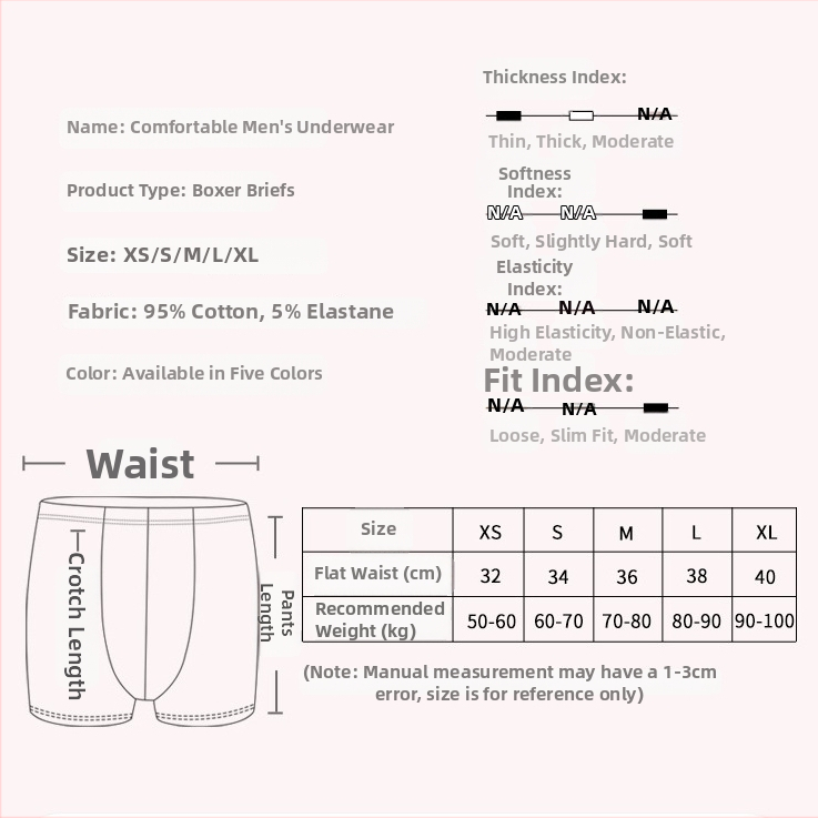 Pánske nohavičky z bavlny so vzorom hviezd, stredný pás, 95–100% bavlna