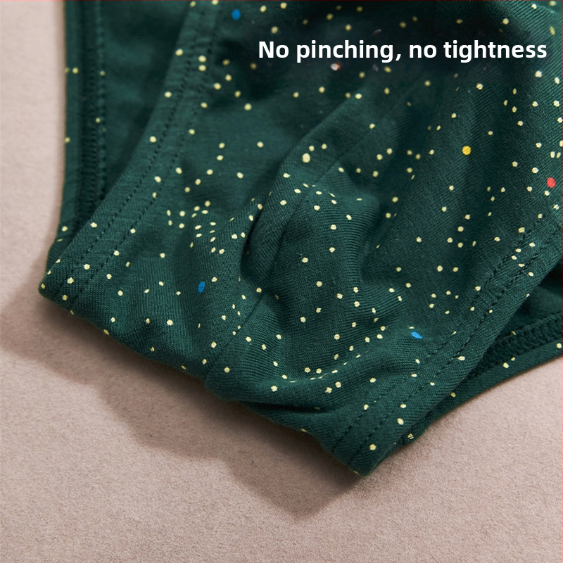 Pánske nohavičky z bavlny so vzorom hviezd, stredný pás, 95–100% bavlna