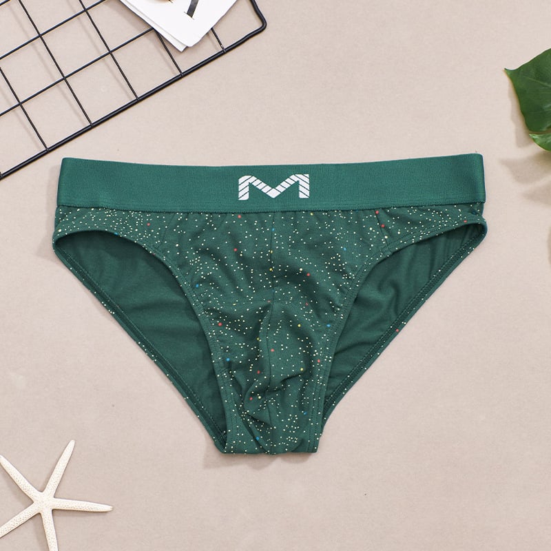 Ανδρικά σλιπ από βαμβάκι με σχέδιο αστέρια, μεσαία μέση, αναπνεύσιμα, 95–100% βαμβάκι