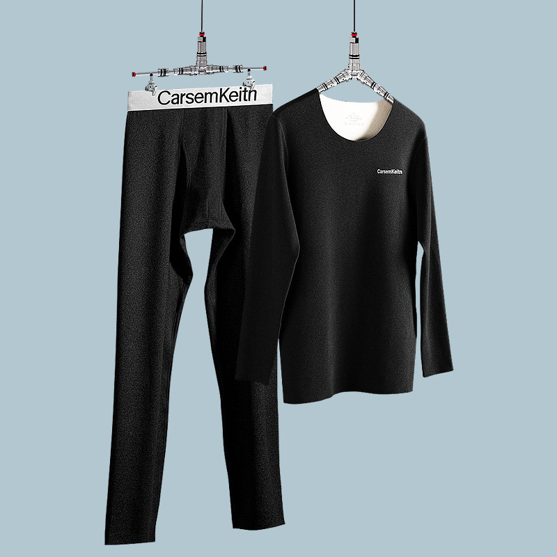 Muški termalni set s fleece-om od kationičnog poliestera, srednja težina, održava toplinu, antistatičan, anti-piling, gornji dio i donji dio