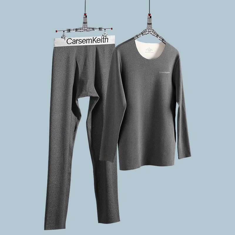 Muški termalni set s fleece-om od kationičnog poliestera, srednja težina, održava toplinu, antistatičan, anti-piling, gornji dio i donji dio