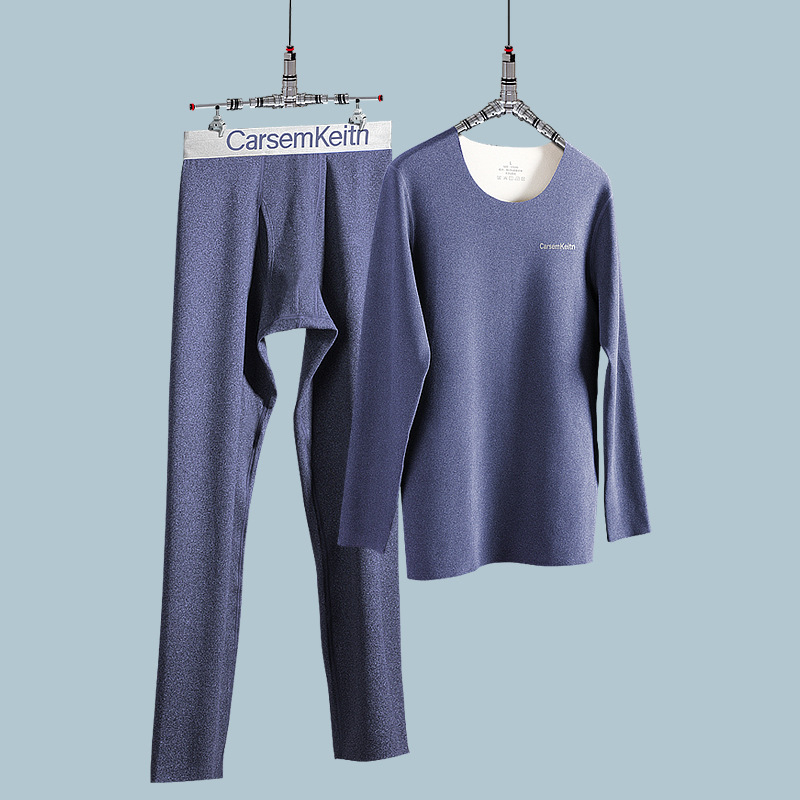 Muški termalni set s fleece-om od kationičnog poliestera, srednja težina, održava toplinu, antistatičan, anti-piling, gornji dio i donji dio