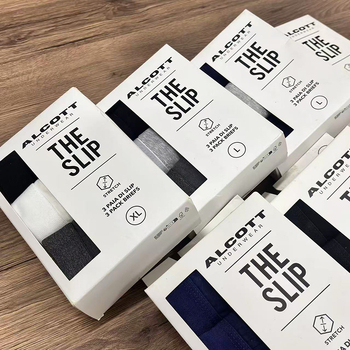 Muške pamučne bokserice, 3-djelni set, prozračan, srednje visine struka, jednobojne