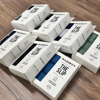 Muške pamučne bokserice, 3-djelni set, prozračan, srednje visine struka, jednobojne