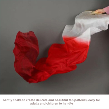 Копринен фен за китайски класически танц | Бранд Dry Dragon Drama Factory | За възрастни | Лято 2024