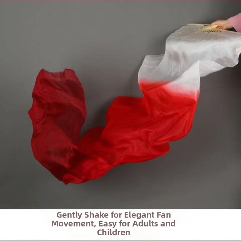 Копринен фен за китайски класически танц | Бранд Dry Dragon Drama Factory | За възрастни | Лято 2024