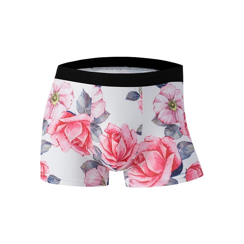 Muške bokserice s grafičkim printom, od ice silk materijala, brzo se suše, antibakterijske, udoban ležeran kroj
