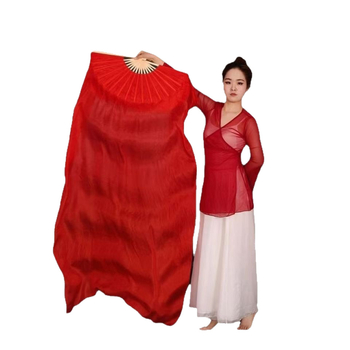 Yangko танцов фен, удължен, двустранен за откриващ танц, Dry Dragon Drama Factory, пролет 2024