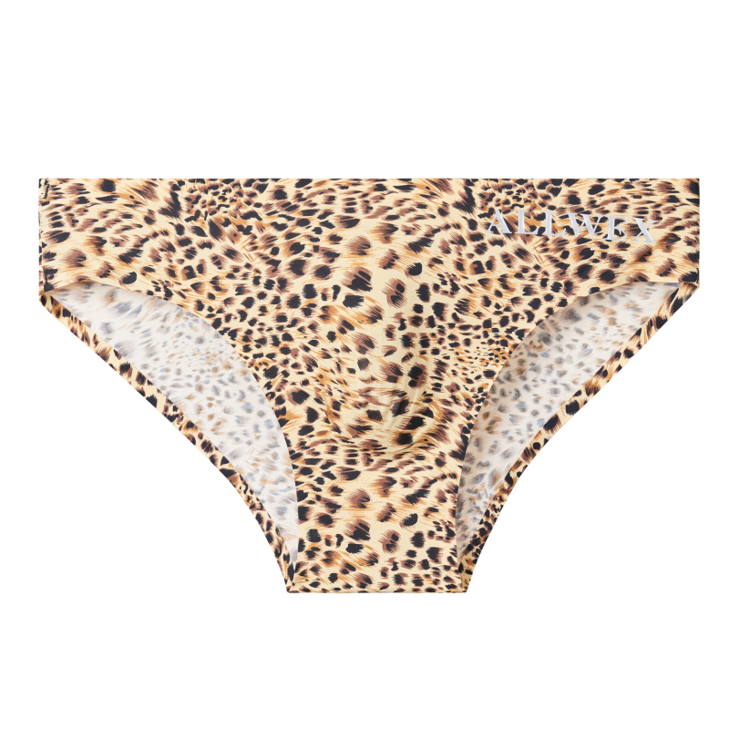 Bešavne muške gaćice s niskim strukom, prozračne, leopard uzorak