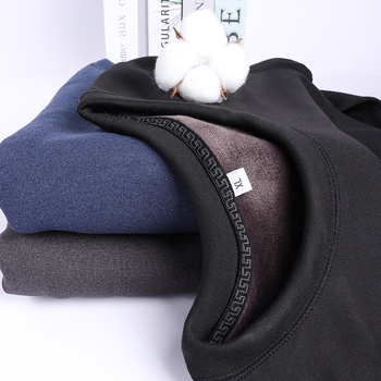 Unisex termalni set donjeg rublja, kompozitna tkanina, dvostruki sloj, okrugli izrez, dugi rukav, hlače, izuzetno debela tkanina