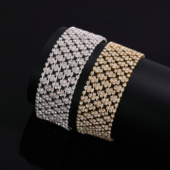 Moterų apyrankė – auksu dengta, geometrinis dizainas, vestuvinės suknelės aksesuaras, Chong'an