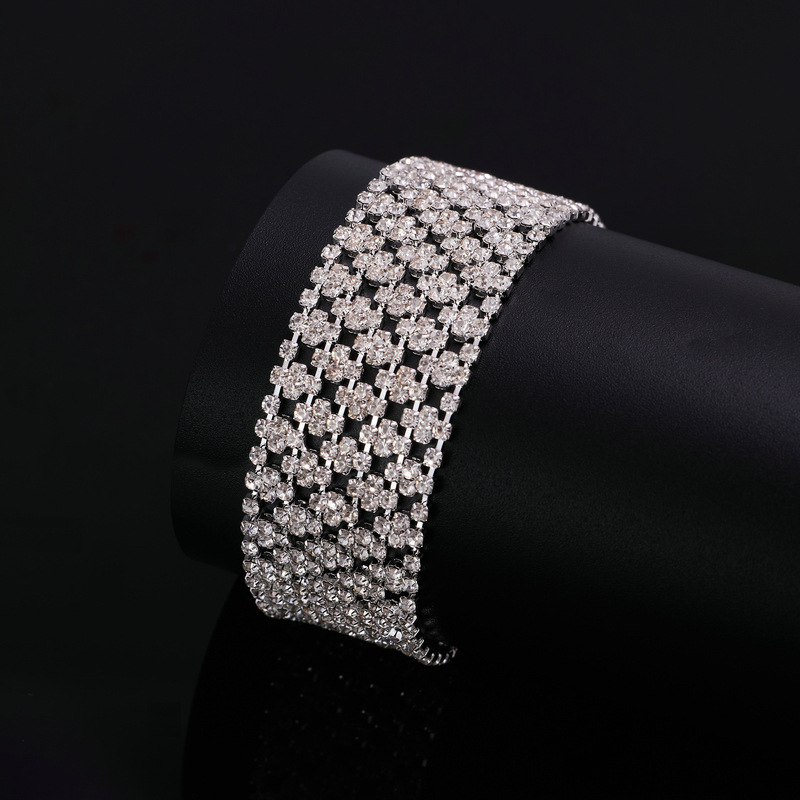 Moterų apyrankė – auksu dengta, geometrinis dizainas, vestuvinės suknelės aksesuaras, Chong'an