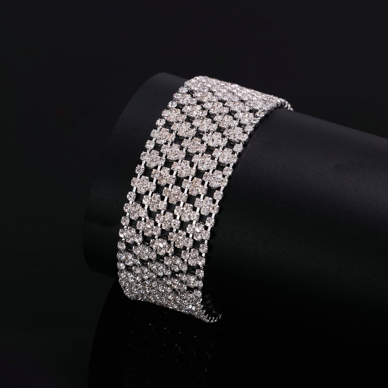 Moterų apyrankė – auksu dengta, geometrinis dizainas, vestuvinės suknelės aksesuaras, Chong'an