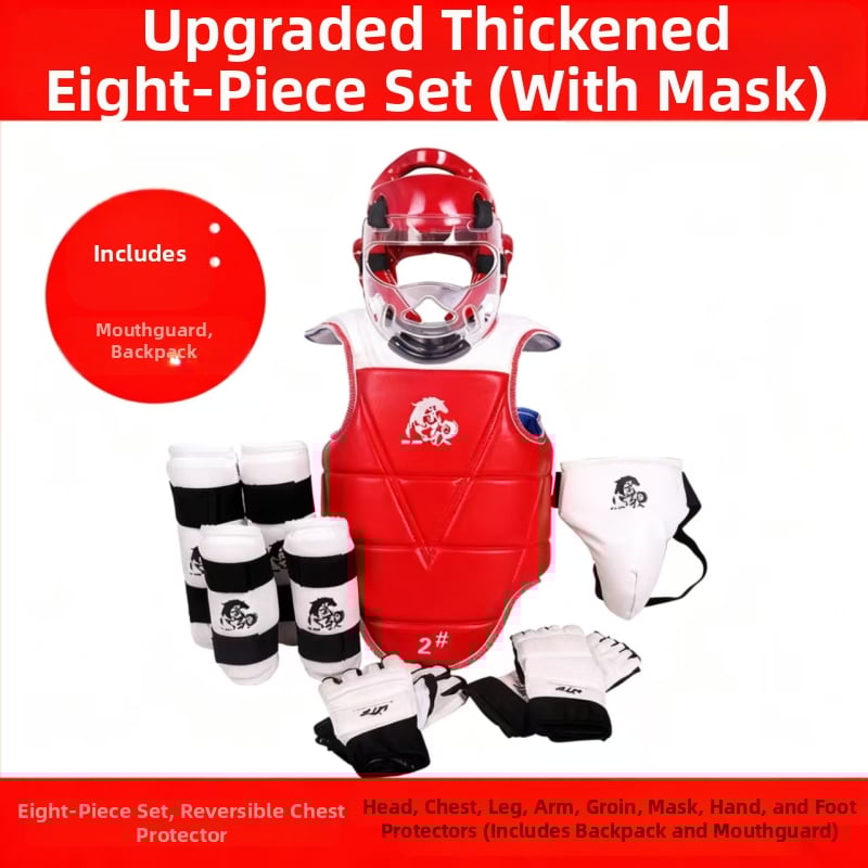 Σετ προστατευτικού εξοπλισμού Ταεκβοντό για ενήλικες, παχύτερος προστατευτικός εξοπλισμός προπονήσεων
