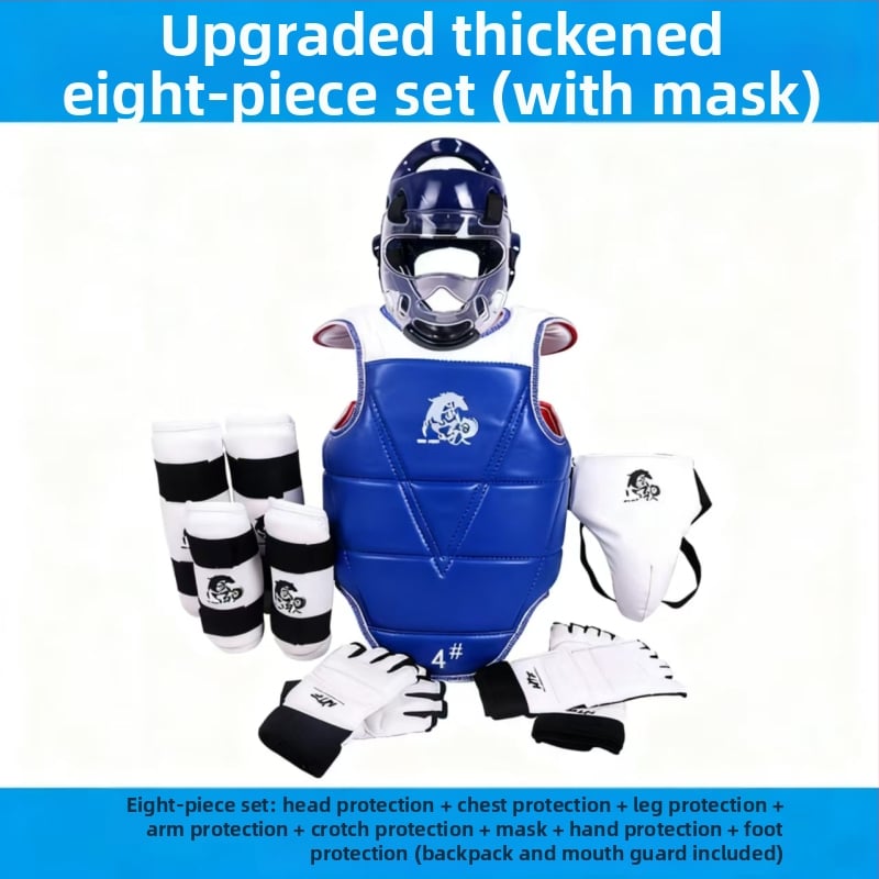 Σετ προστατευτικού εξοπλισμού Ταεκβοντό για ενήλικες, παχύτερος προστατευτικός εξοπλισμός προπονήσεων