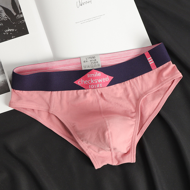 Férfi pamut alsónemű, légáteresztő, kötött anyag, alacsony derekú, stílus alsónemű