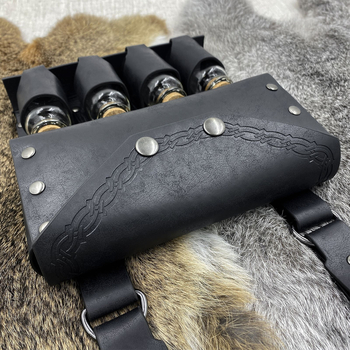 Cosplay övtáska középkori alkímiai üveggel, nordikus Viking-stílusú retro — Haifan, felnőtteknek, 2024 tavasz