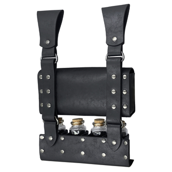 Cosplay övtáska középkori alkímiai üveggel, nordikus Viking-stílusú retro — Haifan, felnőtteknek, 2024 tavasz